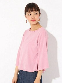 【SALE／50%OFF】LOWRYS FARM アソートメローソデフレアT6S ローリーズファーム カットソー Tシャツ ピンク ブラック ブルー ホワイト