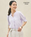自由区 【WEB限定・洗える】サッカージャージー カットソー ジユウク トップス カットソー・Tシャツ ベージュ ホワイト ネイビー パープル【送料無料】