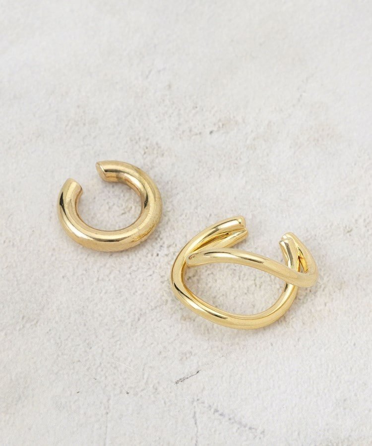 【SALE／36%OFF】grove アソートメタルイヤカフセット グローブ アクセサリー・腕時計 イヤリング・イヤーカフ ゴールド