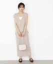 PROPORTION BODY DRESSING ナローニットSETUP プロポーションボディドレッシング ワンピース・ドレス ワンピース グレー ブラウン【送...