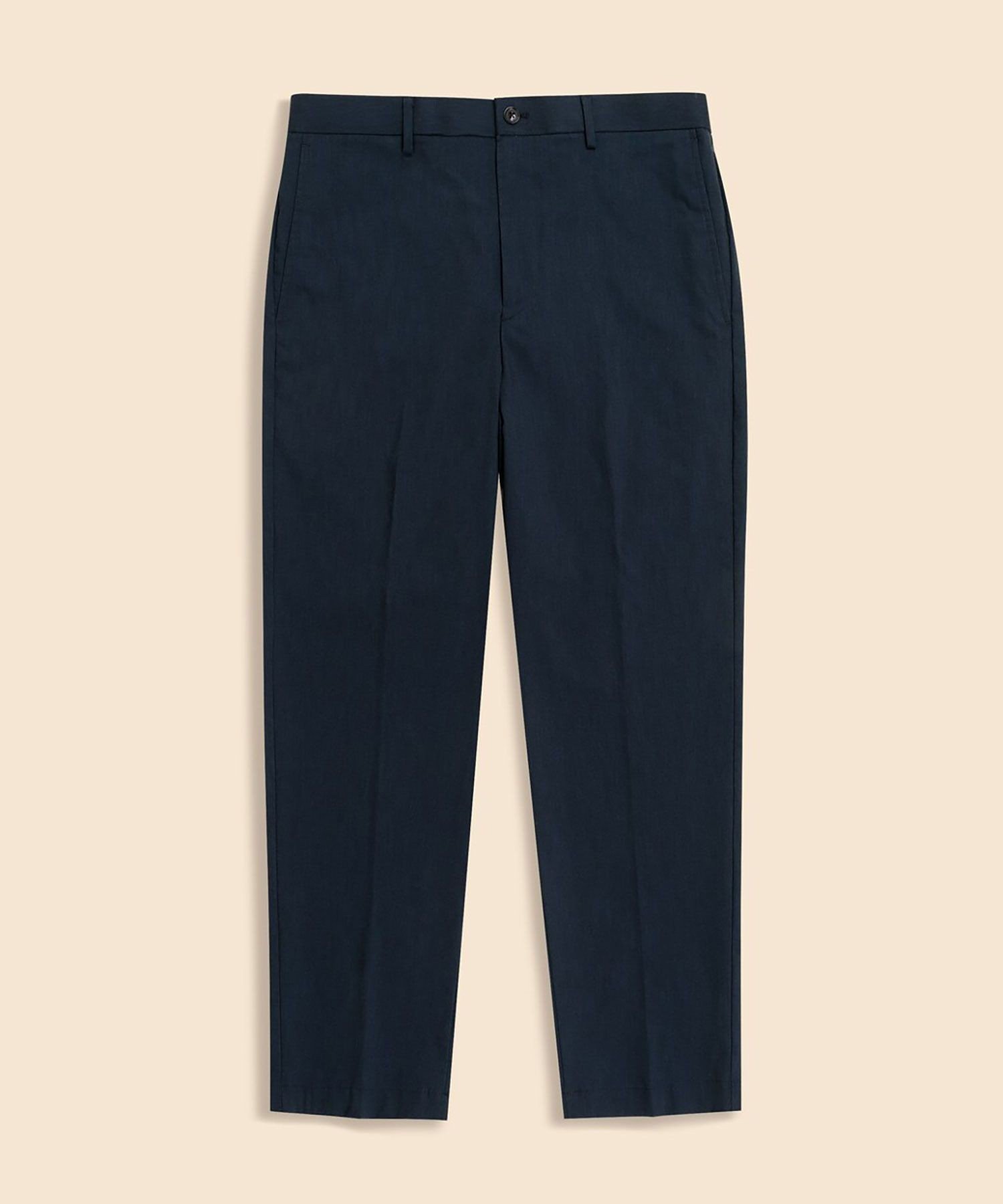 BROOKS BROTHERS コットンブレンド ウォッシャブル プレーンフロント トラウザーズ TOKYO model ブルックス ブラザーズ パンツ スラックス・ドレスパンツ ネイビー グレー【送料無料】