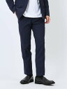 m.f.editorial スーパーストレッチ スリムフィット ノータックスラックス バーズアイ紺(セットアップ可能) タカキュー スーツ・フォーマル スーツパンツ ネイビー【送料無料】