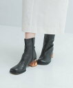 URBAN RESEARCH ROSSO ALM. ADELA LEATHER BOOTS アーバンリサーチロッソ シューズ・靴 ブーツ ブラック【送料無料】