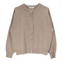 【SALE/22%OFF】BRICK HOUSE by Tokyo Shirts クルーネックニットカーディガン レディース BL05I506DE10X00-55 トーキョーシャツ トップス カーディガン ブラウン