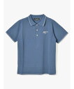 Aquascutum GOLF GOLF MEN 和紙混ニットポロ アクアスキュータム トップス ニット ブルー ホワイト ブラック【送料無料】