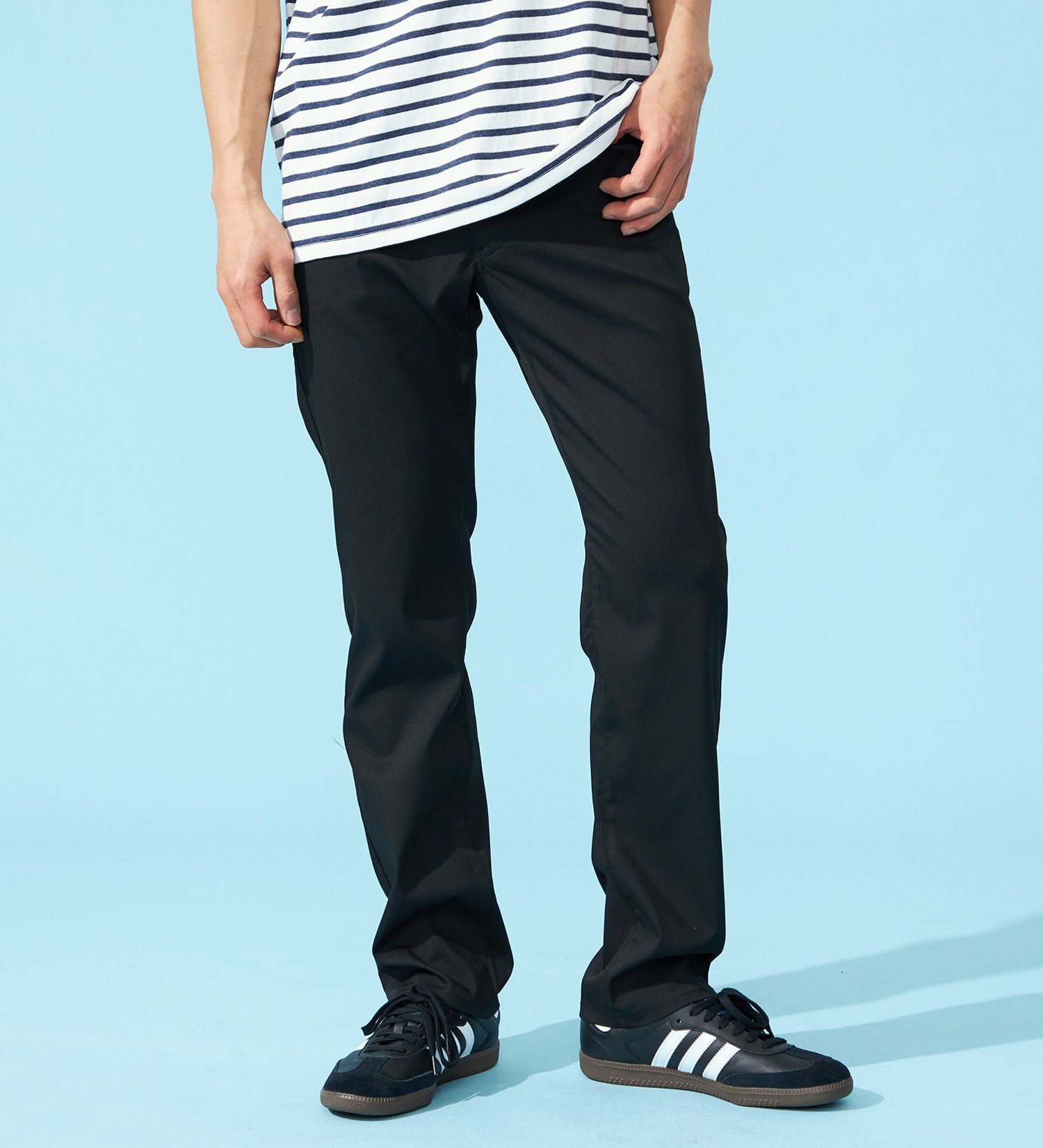 EDWIN 【WEB限定】【夏用】ハタラクロ メンズ COOL ストレートパンツ ストレッチ ドライタッチ 速乾 【涼】 エドウインオンラインモール パンツ その他のパンツ ブラック