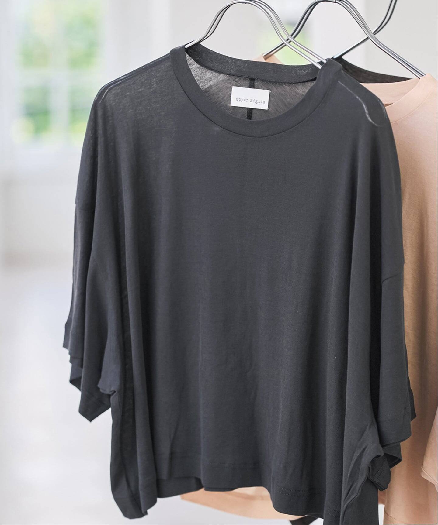 Spick & Span 《別注カラー有り》upper hights/アッパーハイツ SHORELINE WIDE TEE* スピックアンドスパン トップス カットソー・Tシャツ ピンク グレー ブラウン