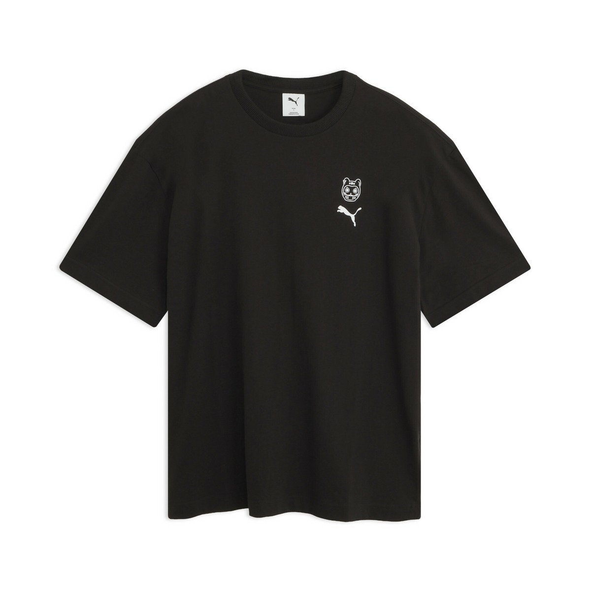 メンズ スーベニア ダルマ ネコ 半袖 Tシャツ BT_AH26_GT#1 DTC1 UNISEX SS プーマ トップス カットソー・Tシャツ ブラック