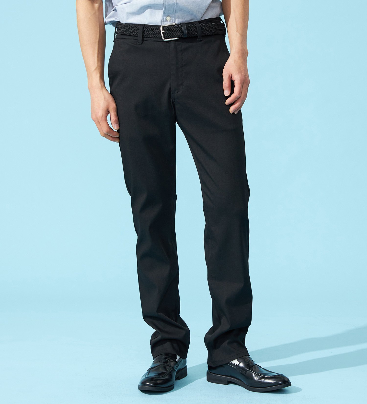 EDWIN 【WEB限定】【夏用】ハタラクロ メンズ COOL スラックス トラウザー ストレッチ ドライタッチ 速乾 【涼】 エドウインオンラインモール パンツ スラックス・ドレスパンツ ブラック