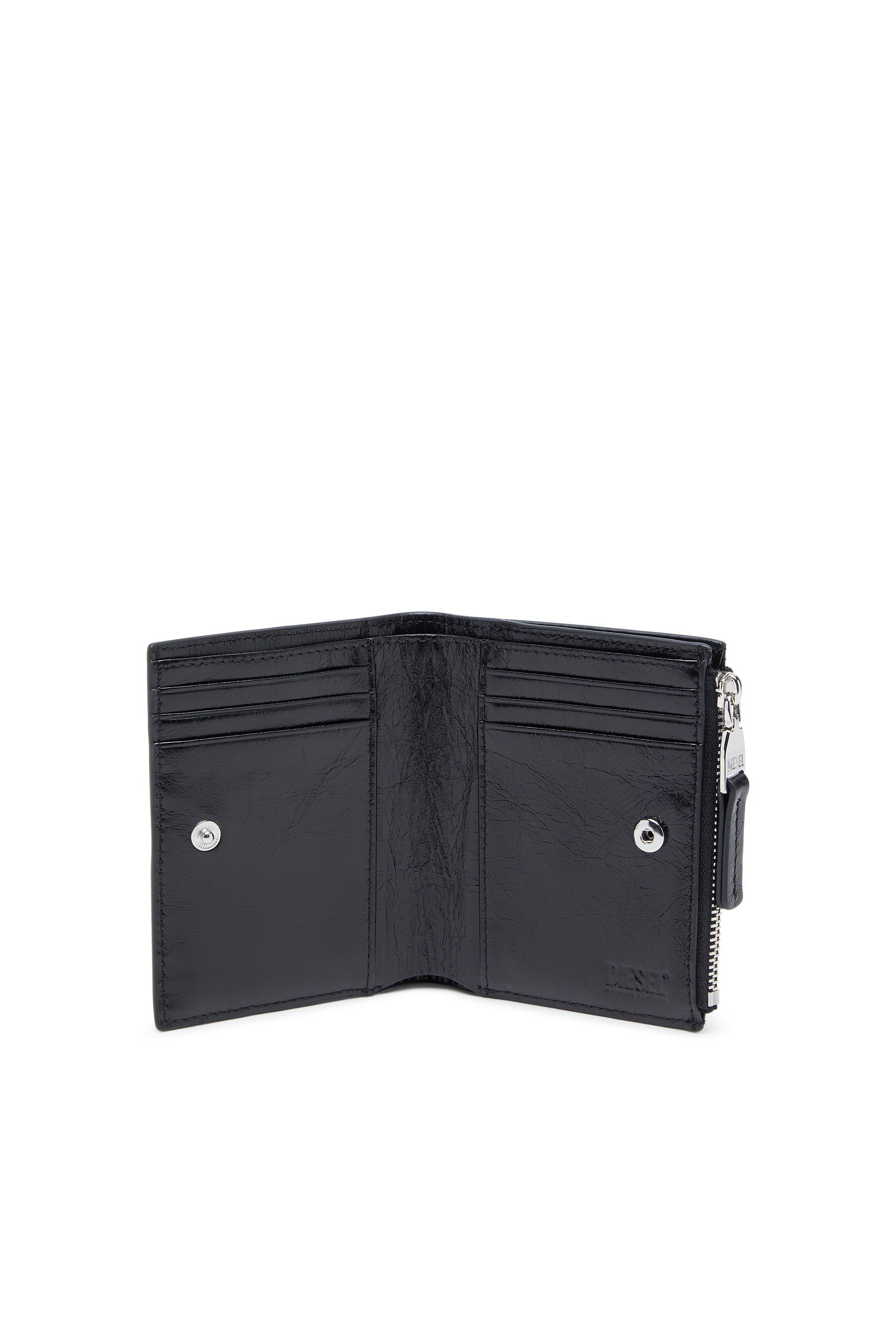 ウィメンズ 二つ折りウォレット BI-FOLD ZIP II ディーゼル 財布・ポーチ・ケース 財布 ブラック