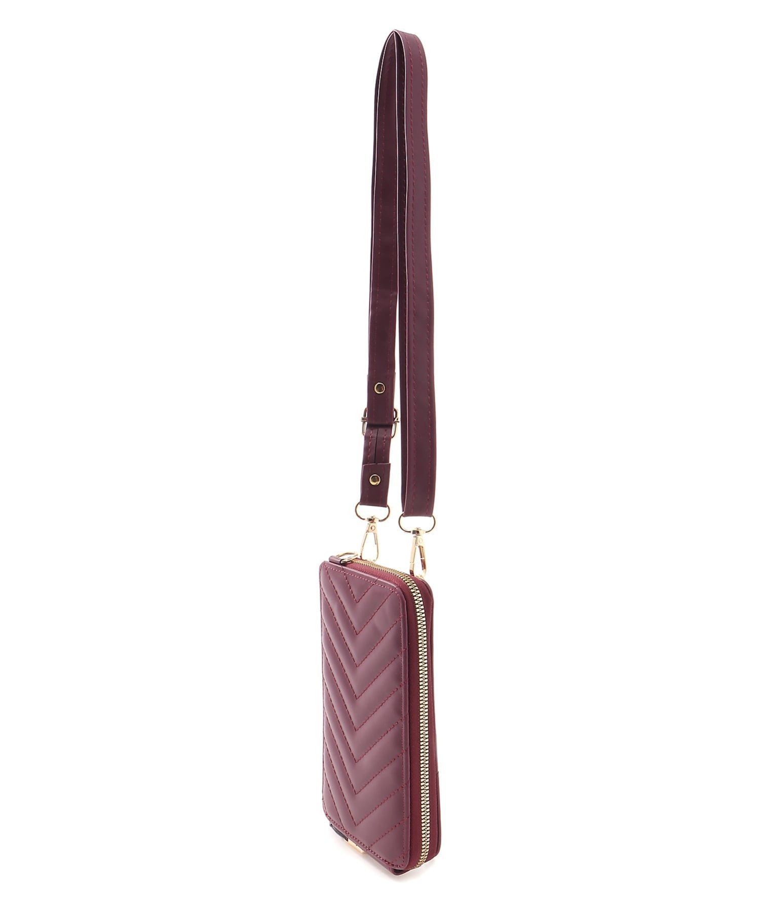 FReePLACe/(W)ショルダー付き ウォレット マルチケース ミニョントレフル ルームヨンマルサンセレクティッド バッグ ショルダーバッグ パープル