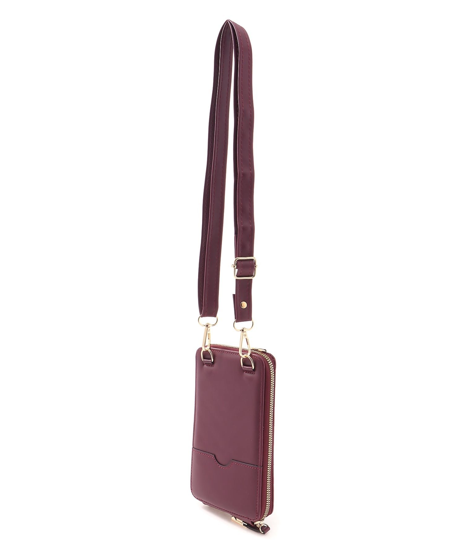 FReePLACe/(W)ショルダー付き ウォレット マルチケース ミニョントレフル ルームヨンマルサンセレクティッド バッグ ショルダーバッグ パープル