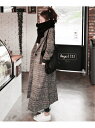 【SALE/53%OFF】Amulet 【Amulet】千鳥柄ロングコート チェック柄 チェスターコート アミュレット ジャケット・アウター その他のジャケット...