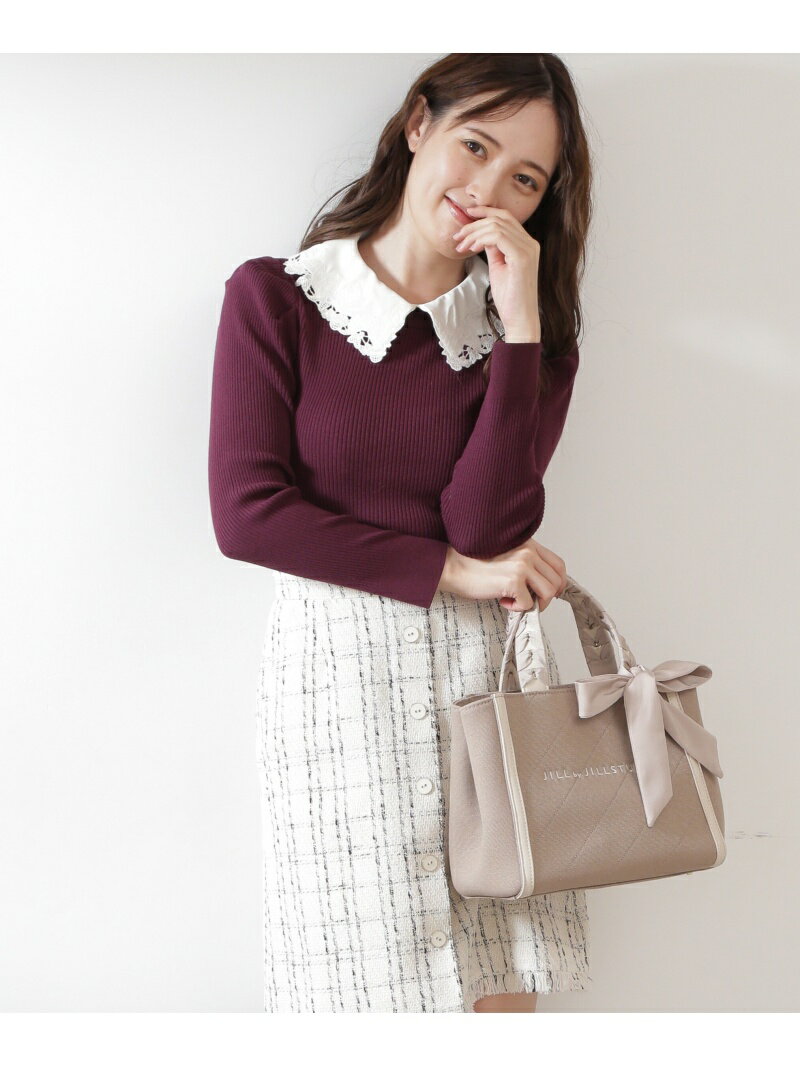 JILL by JILL STUART トリミングハンドル(小) ジル バイ ジル スチュアート バッグ その他のバッグ ブラウン ブラック ホワイト【送料無料】のサムネイル