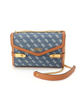 【SALE／50%OFF】GUESS (W)ZADIE LOGO Crossbody Flap ゲス バッグ ショルダーバッグ ブルー【送料無料】