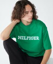 TOMMY HILFIGER TOMMY HILFIGER(トミーヒルフィガー) モノタイプエンブロイドアーカイブTシャツ トミーヒルフィガー トップス カットソー・Tシャツ グリーン ネイビー ベージュ ホワイト【送料無料】