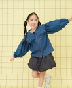 【SALE/50%OFF】LEPSIM 【KIDS】フリル襟デニムブラウス レプシィム トップス シャツ・ブラウス ブラック ブルー