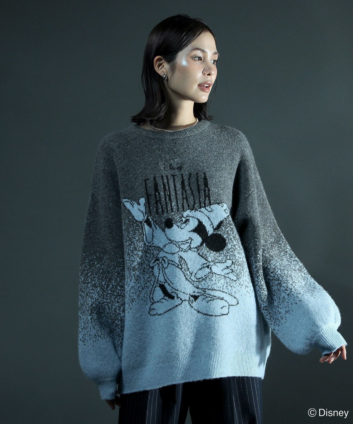 Green Parks FANTASIA/ジャガードニットプルオーバー グリーンパークス トップス ニット グレー ベージュ【送料無料】のサムネイル