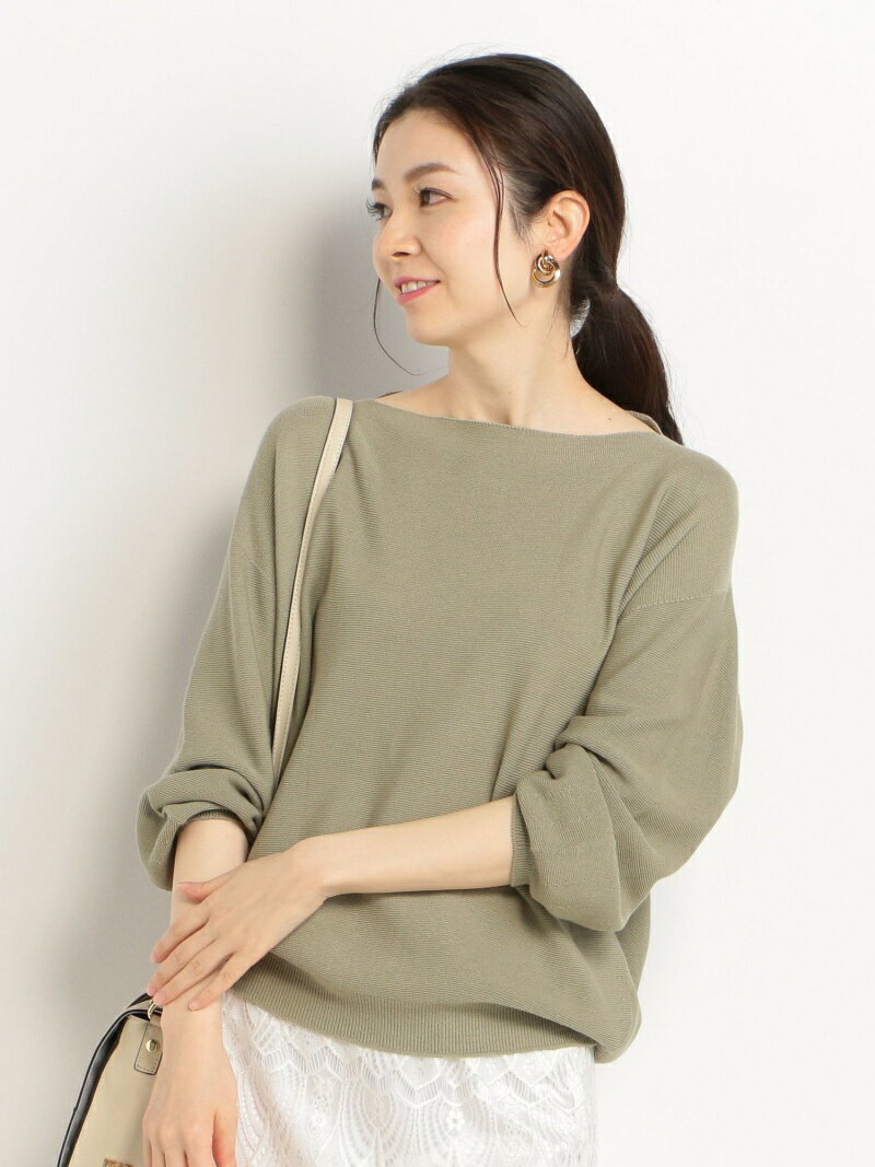 【SALE／70%OFF】DOUX ARCHIVES ホールコクーンプルオーバー ドゥアルシーヴ トップス ニット ベージュ ブラック ホワイト グリーンのサムネイル