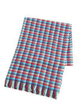 TWEED MILL TWEEDMILL/スモールチェックオオバンストール ヴァンテアン ファッショングッズ ストール グリーン パープル レッド【送料無料】