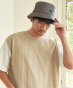 【SALE/20%OFF】ikka Dickies ディッキーズ ロゴワッペンバケットハット イッカ 帽子 その他の帽子 グレー ベージュ ブラック ネイビー