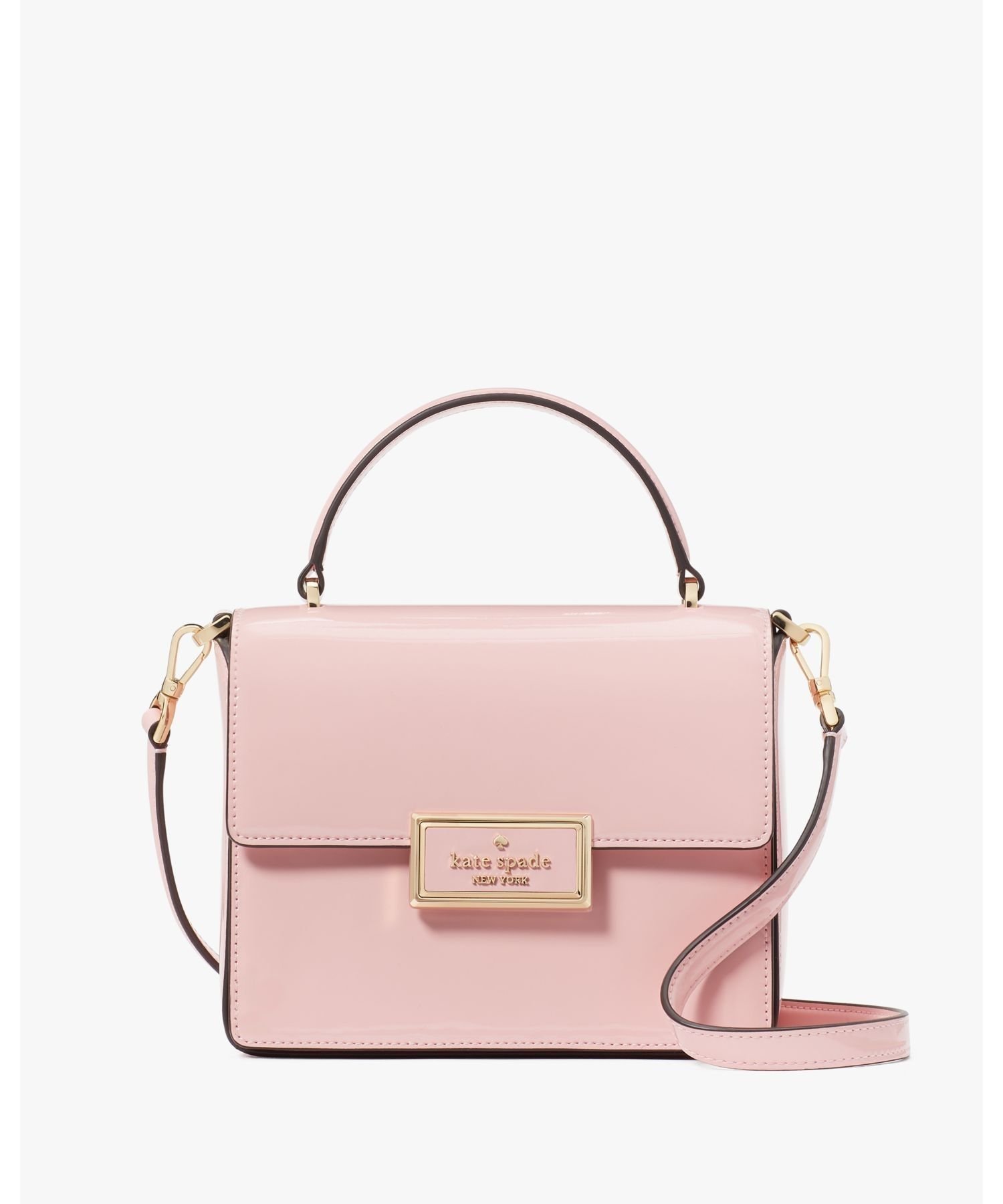 【SALE／65%OFF】kate spade new york リーガン パテント トップ ハンドル クロスボディ ケイトスペードニューヨーク バッグ ハンドバッグ ピンク【送料無料】