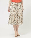 【SALE/39%OFF】Paul Stuart スクエアジャカードプリント スカート【ウォッシャブル】 ポール・スチュアート スカート その他のスカート グリ...