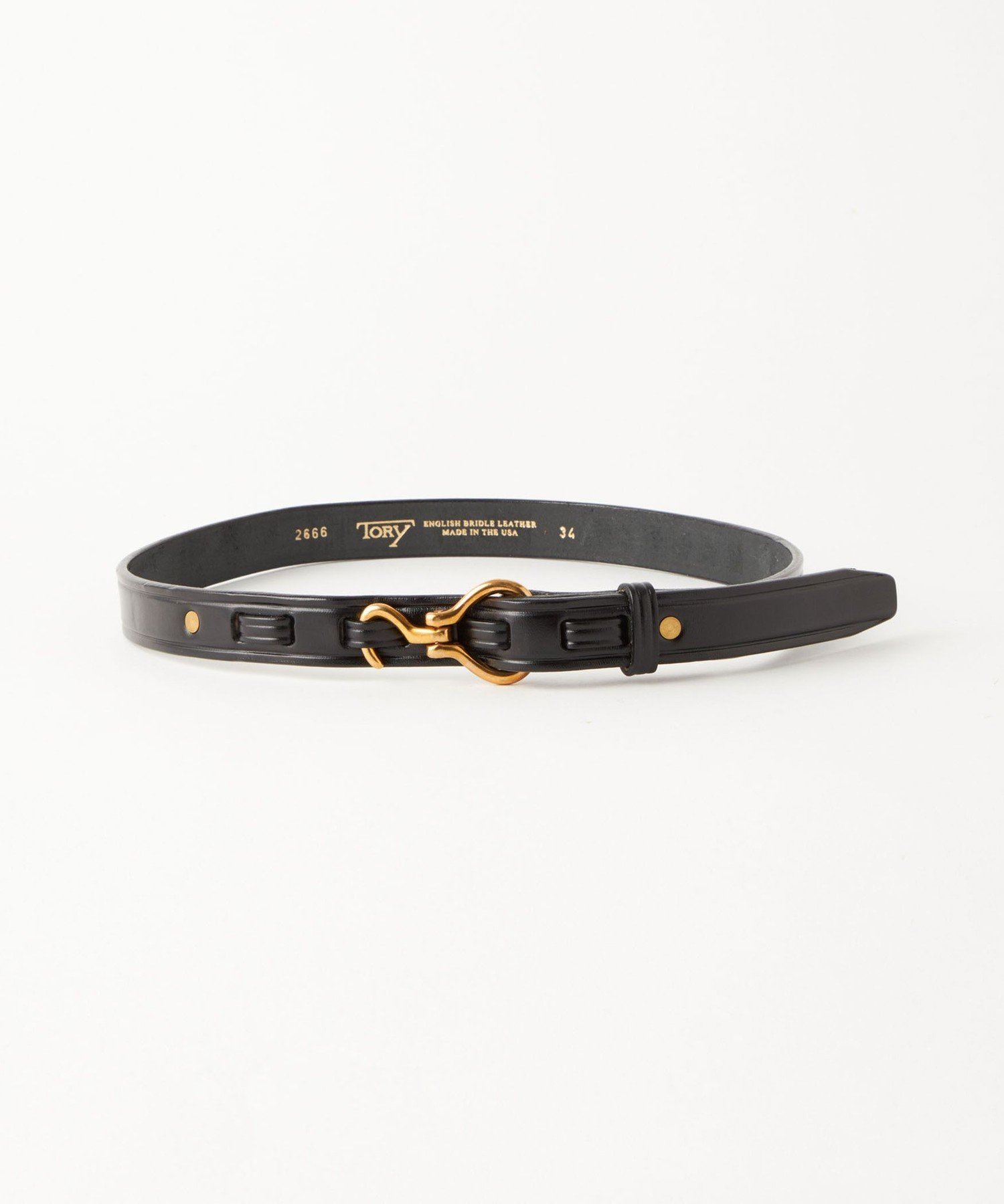 UNITED ARROWS green label relaxing <TORY LEATHER>PICK ベルト ユナイテッドアローズ グリーンレーベルリラクシング ファッション雑貨 ベルト ブラック【送料無料】
