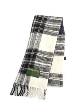 TWEED MILL TWEEDMILL/タータンウラフリースループマフラー ヴァンテアン ファッショングッズ マフラー/スヌード ブラック ブルー グレー レッド【送料無料】