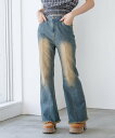 repipi armario StyleUpデニムフレアパンツ レピピアルマリオ パンツ ジーンズ・デニムパンツ ブルー ブラック【送料無料】
