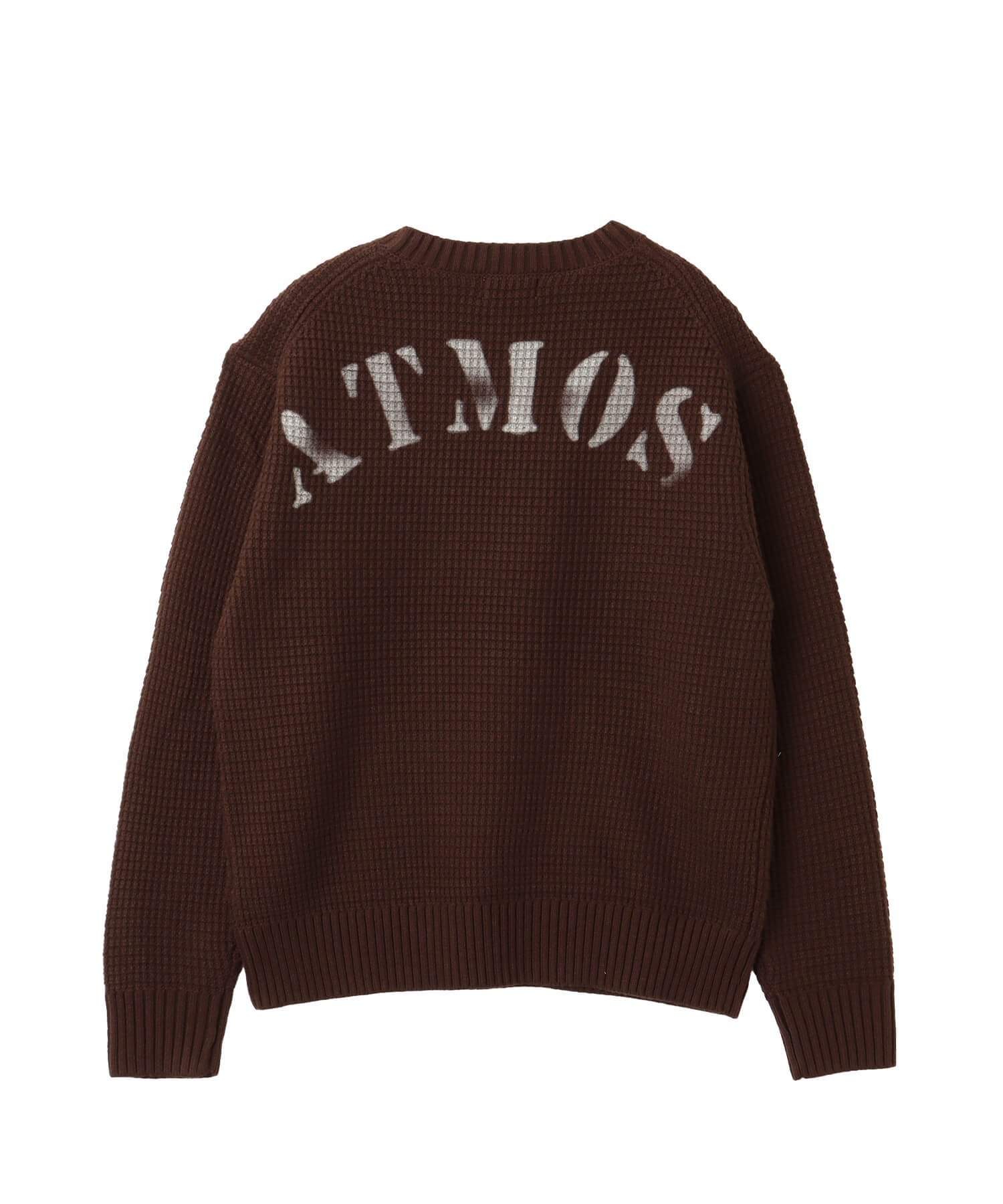 atmos atmos Waffle Knit Sweater BROWN アトモス トップス ニット ブラウン【送料無料】
