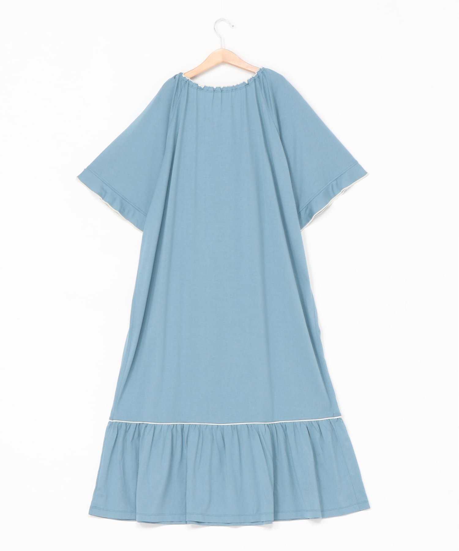 KID BLUE (W)26CM天竺 5分袖ナイティ キッドブルー インナー・ルームウェア その他のインナー・ルームウェア ブルー