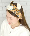 NICI ヘアバンド レパード アントレスクエア ヘアアクセサリー カチューシャ・ヘアバンド イエロー