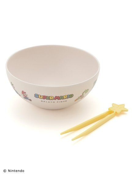 【SALE／30%OFF】gelato pique 【スーパーマリオ】スナックボウル&ミニトングセット ジェラートピケ インテリア・生活雑貨 その他のインテリア・生活雑貨 ホワイトのサムネイル