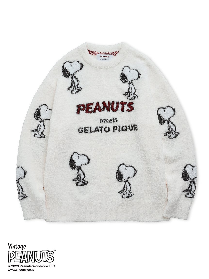 gelato pique 【PEANUTS】総柄ジャガードプルオーバー ジェラートピケ インナー・ルームウェア その他のインナー・ルームウェア ホワイト グレー ピンク【送料無料】