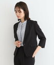 【SALE/60%OFF】INDIVI 【洗える/UVケア/接触冷感/SETUP可能】千鳥柄ショート丈テーラードカラージャケット インディヴィ スーツ・フォーマ...