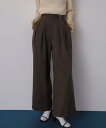 【SALE/50%OFF】SENSE OF PLACE ダブルベルトスラックスワイドパンツ センス オブ プレイス パンツ その他のパンツ グレー ブラック ベ...