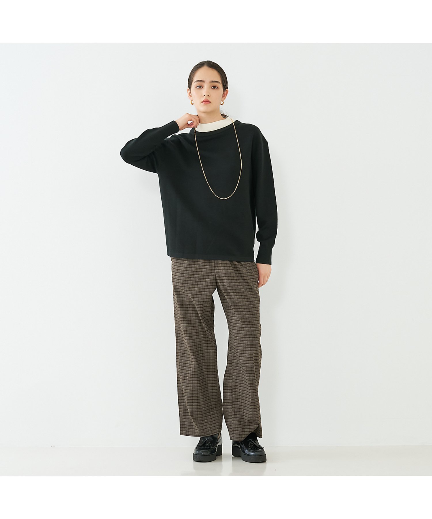 チェックパンツ コレックス パンツ その他のパンツ ブラウン