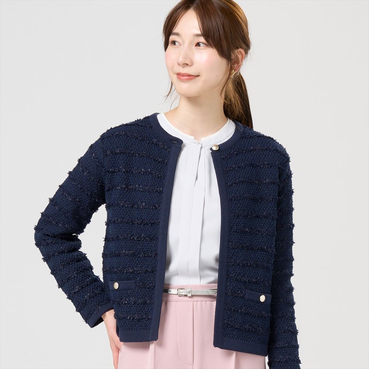 レディース　ボーダーコート 楽天市場】ジャケット レディース（柄ボーダー）（コート・ジャケット