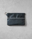 SENTI Dyneema(R) Leather W ZIP POUCH LL 超軽量ダイニーマレザーダブルジップポーチLL コンポジット 財布・ポーチ・ケース ポーチ ブラック【送料無料】
