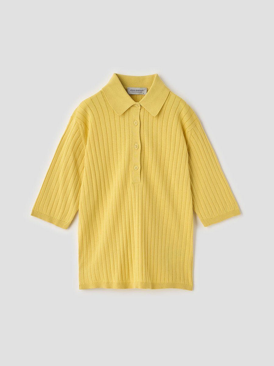 【SALE／30%OFF】JOHN SMEDLEY コットンリブニットポロシャツ ｜ S4833 ｜ 30G ジョンスメドレー トップス ニット【送料無料】