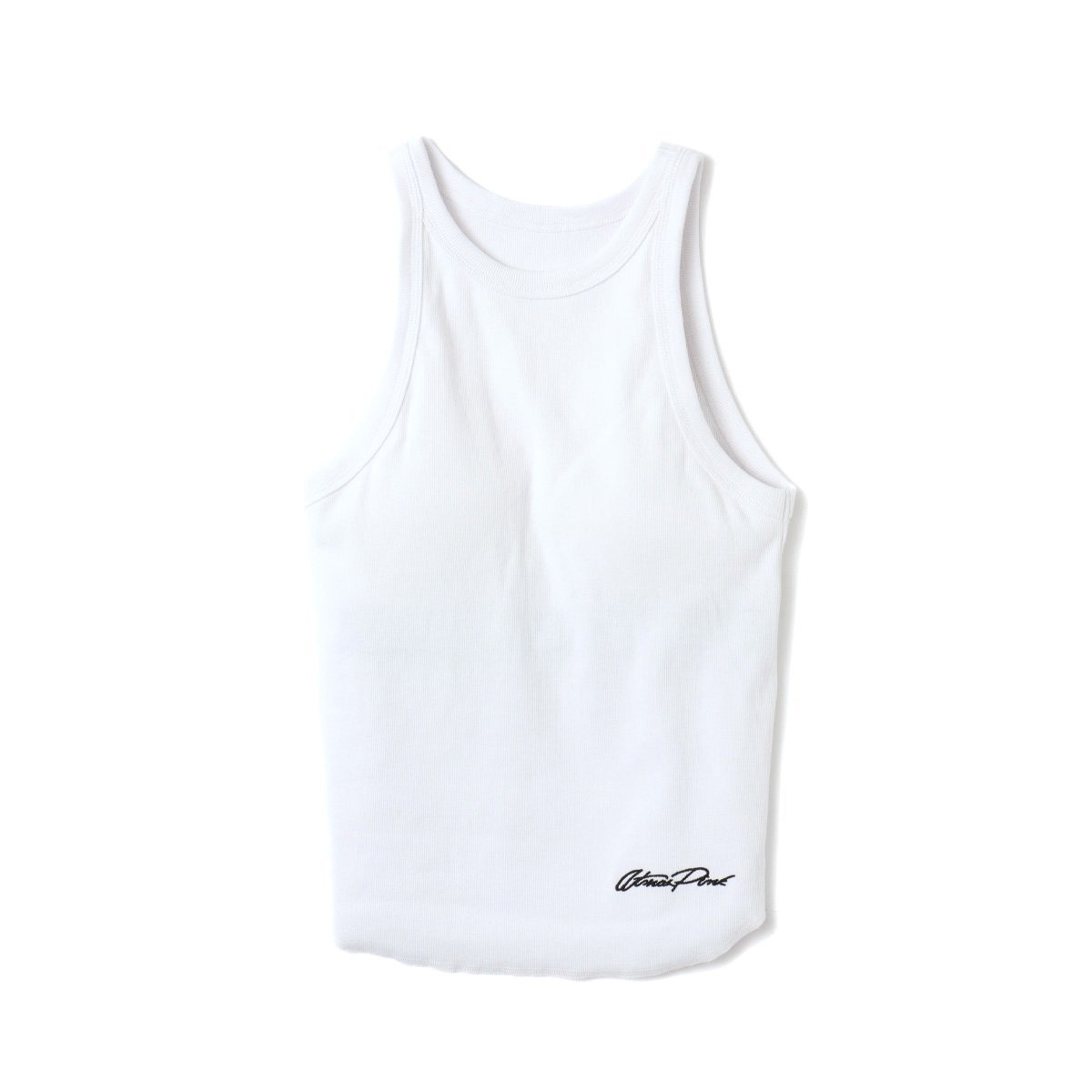 atmos pink atmos pink Logo Embroidery Tank Top WHITE アトモス トップス ノースリーブ・タンクトップ ホワイト【送料無料】