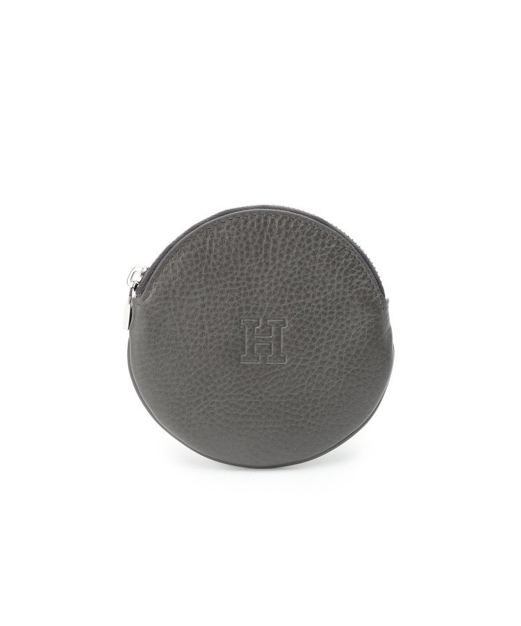 HIROFU 【アクセサリー】ミニ財布 レザー コンパクト コインケース カードケース 本革(商品番号:P25-50716) ヒロフ 財布・ポーチ・ケース ポーチ ブルー グレー