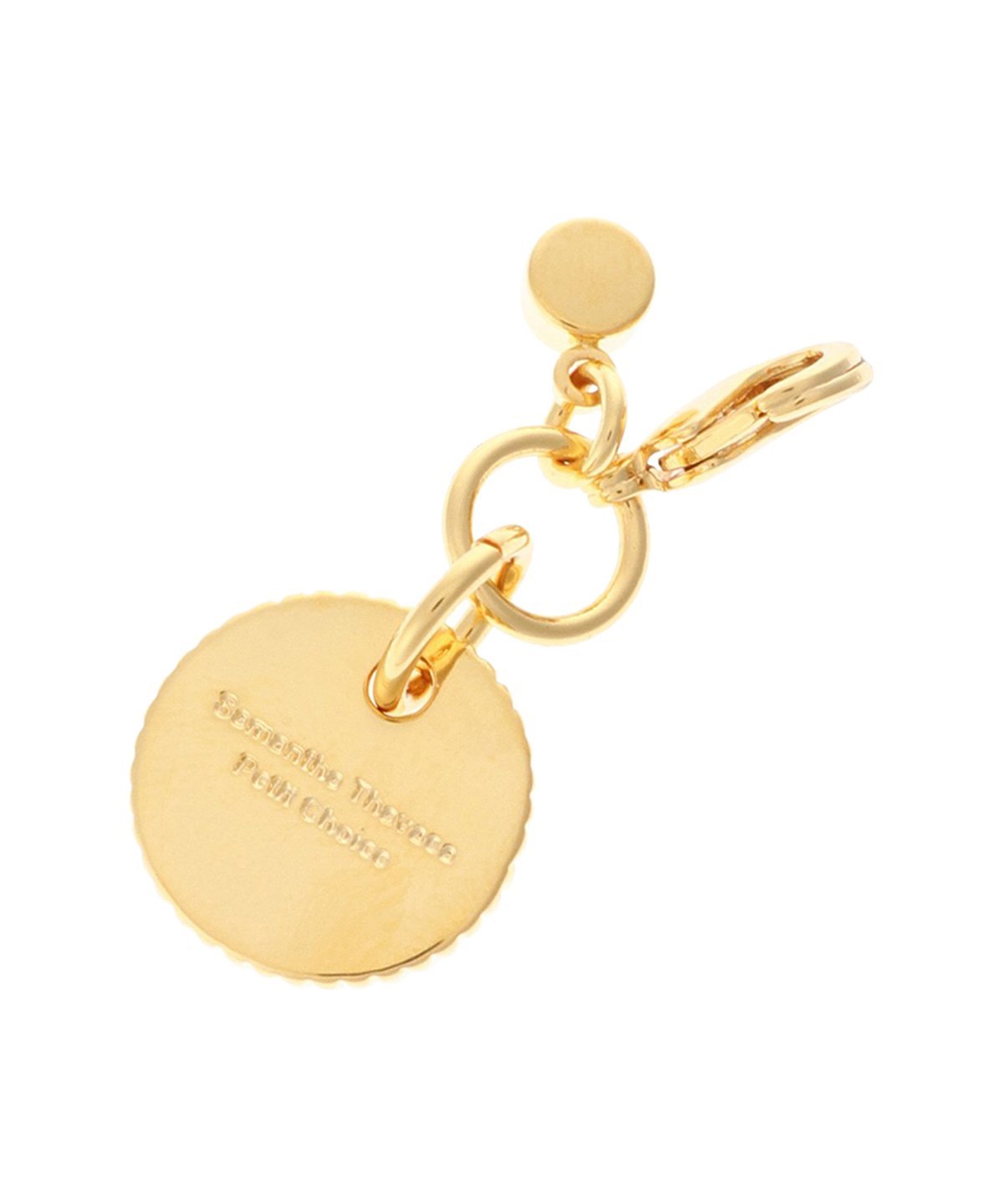 Samantha Thavasa Petit Choice シンプルイニシャルチャーム W サマンサタバサプチチョイス ファッション雑貨 チャーム・キーチェーン ゴールド