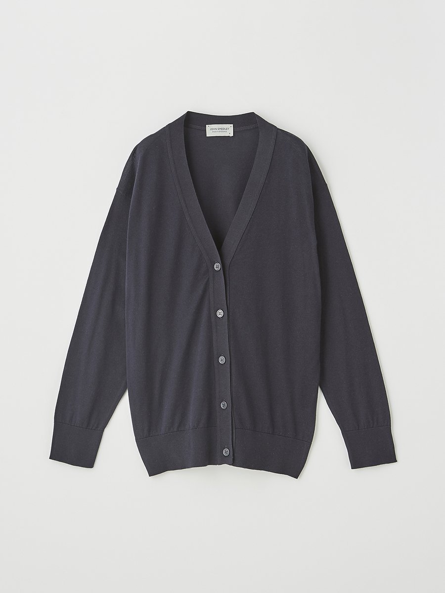 ジョンスメドレー トップス レディース JOHN SMEDLEY V-neck Long sleeved Cardigan ｜ S4620 ｜ 30G COMMON FIT ジョンスメドレー トップス ニット ネイビー【送料無料】