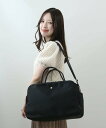 Legato Largo Legato Largo 肩楽撥水ナイロン 2WAYボストン ローラ バッグ ボストンバッグ ブラック【送料無料】