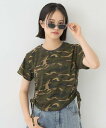 Lovetoxic 【LTXC】【接触冷感/ひんやり】エンボスドロストTシャツ ナルミヤオンライン トップス カットソー・Tシャツ カーキグリーン ホワイト