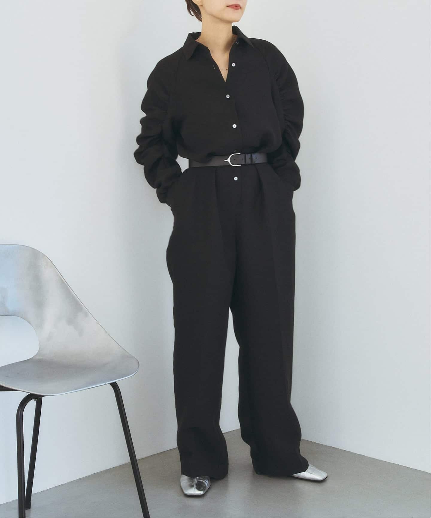 Spick and Span ブラック オールインワン サイズ38 サロペット 2025年最新】Spick and Span レディース サロペット