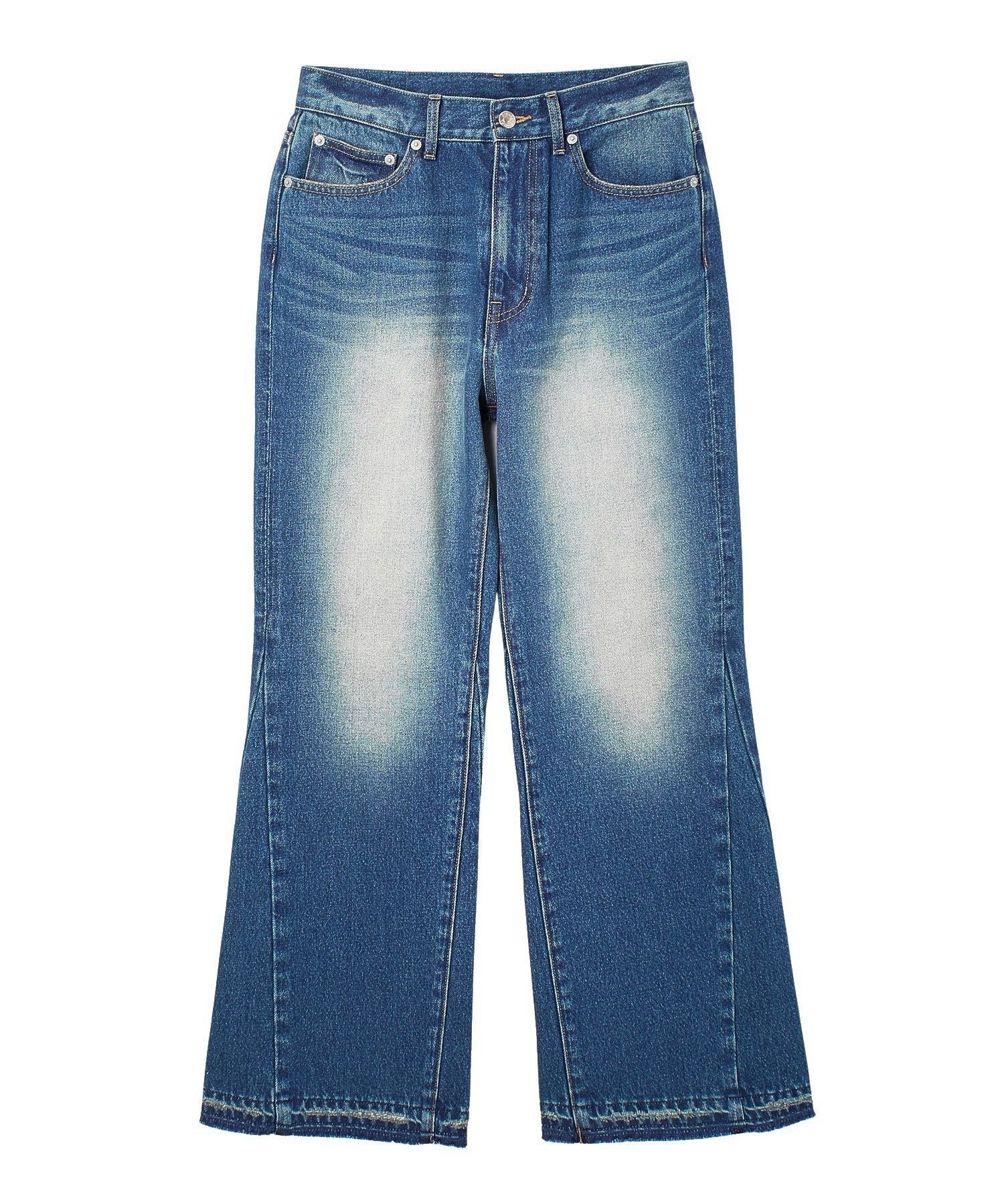 X-girl RELAX FIT DENIM PANTS エックスガール パンツ その他のパンツ ネイビー ブラック
