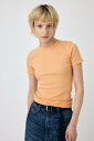 【SALE/60%OFF】MOUSSY BASIC RIB Tシャツ マウジー トップス カットソー・Tシャツ オレンジ(4)
